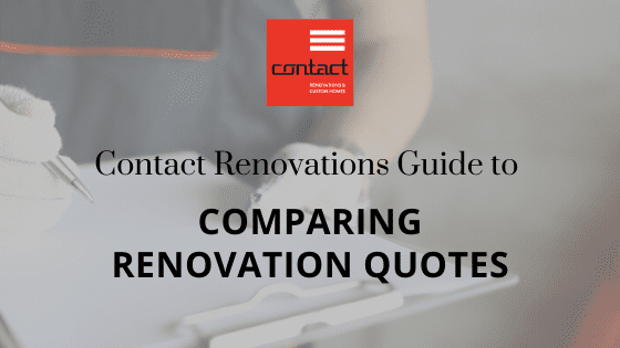 Comparing Renovation Quotes