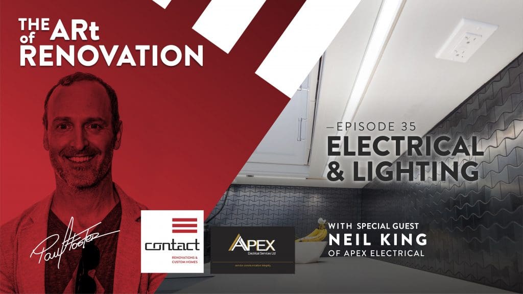 Electrical planning and lighting inspiration The Art of Renovation LIVE!