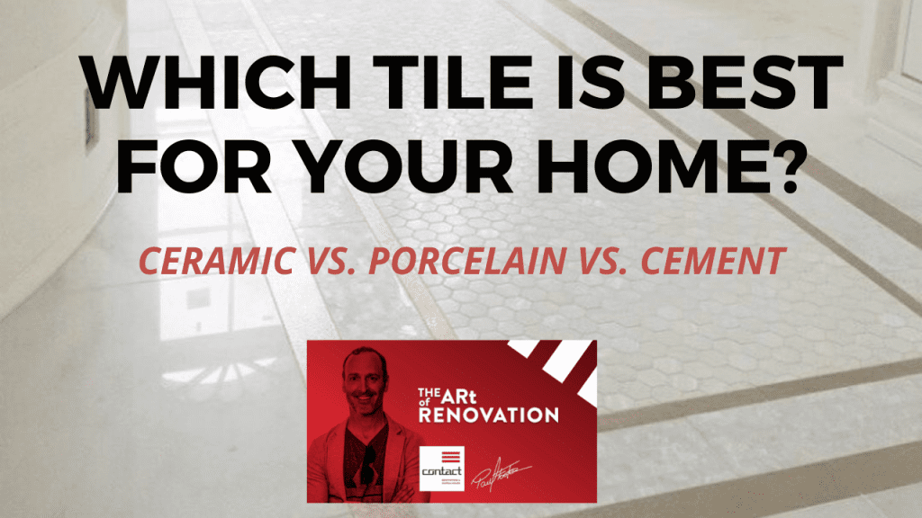 Which tile is best for your home? Ceramic vs porcelain vs cement YouTube thumbnail
