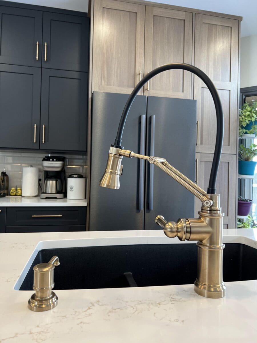 faucet design detail for a kitchen island, Contact Renovations blog