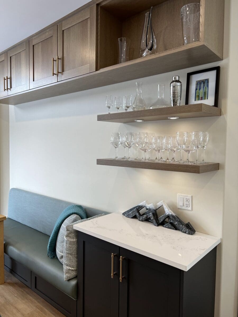 Floating shelving in your kitchen, Contact Renovations blog
