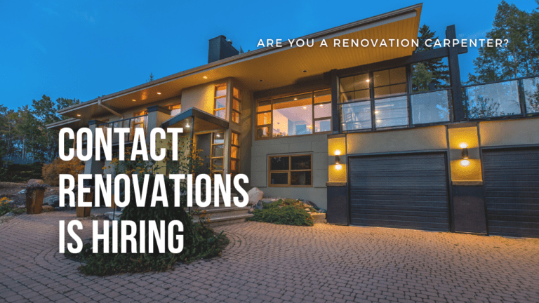 Renovation Carpenter Job Opportunity