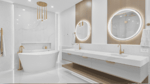 Spa-themed En Suite and Show-stopping Fireplace Project, Contact Renovations