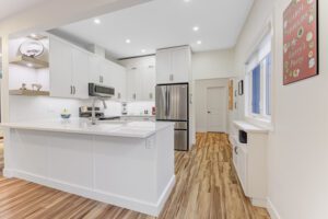 kitchen and main floor transformation