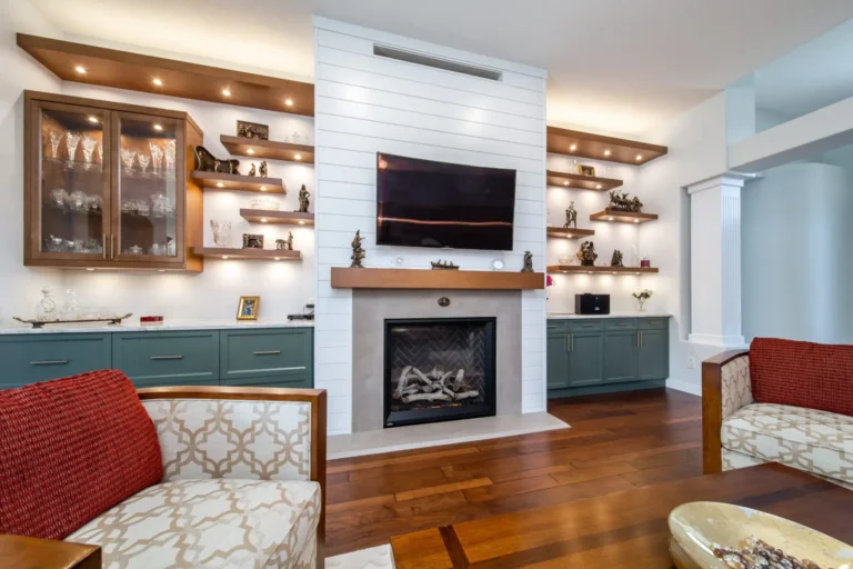 holiday fireplace transformation