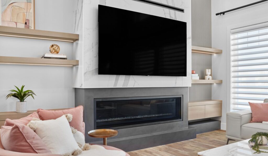 edmonton luxury fireplace renovation