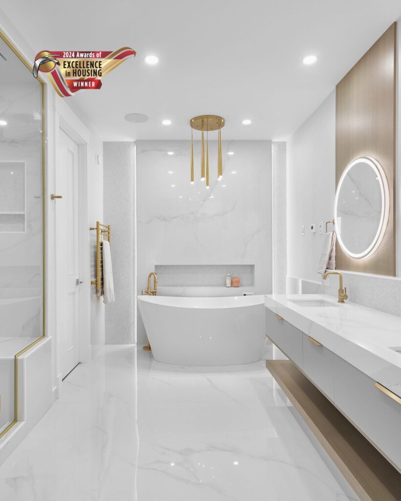 2024 awards of excellence winner bathroom renovation edmonton