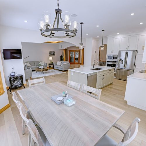 white tail living space renovation