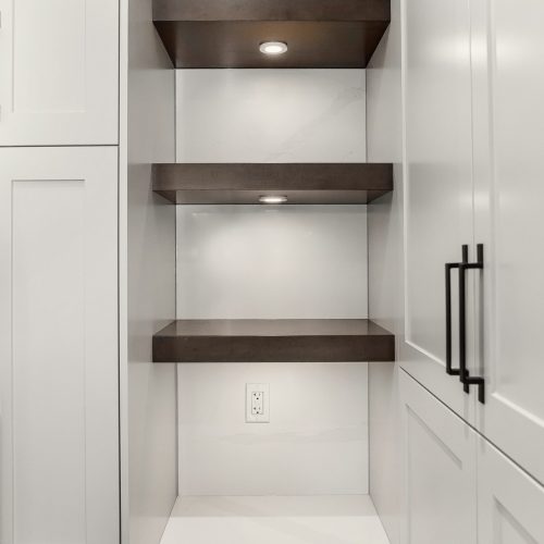 floating shelves and accent millwork edmonton
