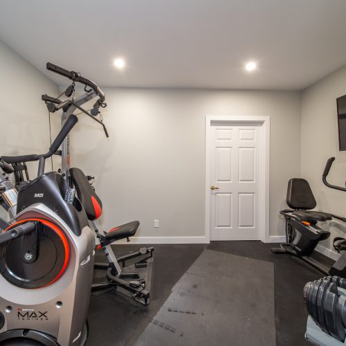 Exercise room, Multi-Use Basement Renovation Reveal! Contact Renovations blog