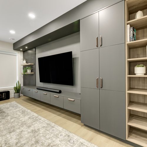 kotash court living room reno custom cabinetry