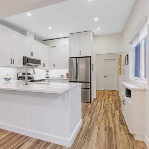 kitchen and main floor transformation