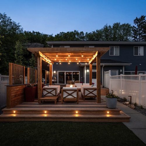 riverdale deck and pergola after